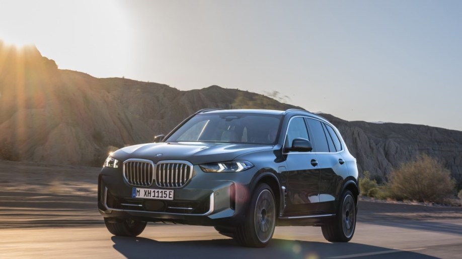 The 2024 BMW X5 seen from a front quarter angle