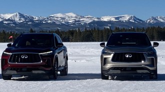 Pair of 2023 Infiniti QX60s.