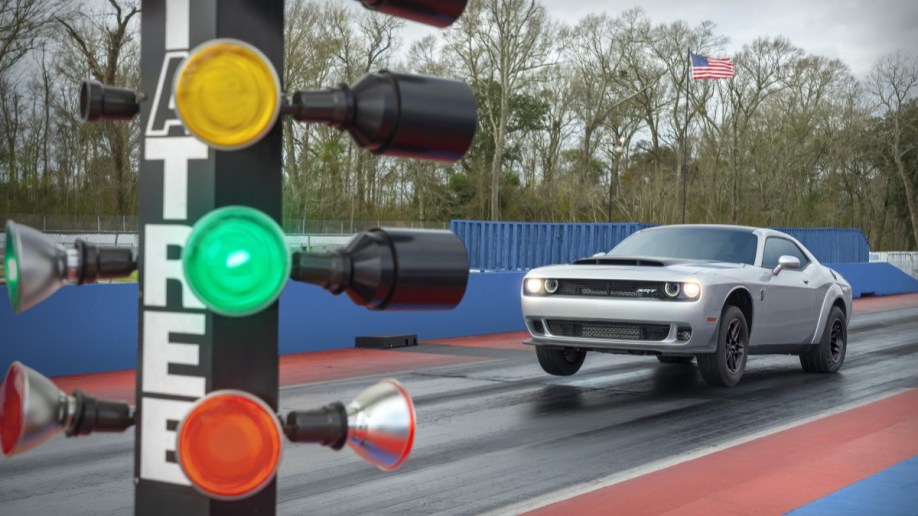 The 2023 Dodge Challenger SRT Demon 170 launches for a drag run