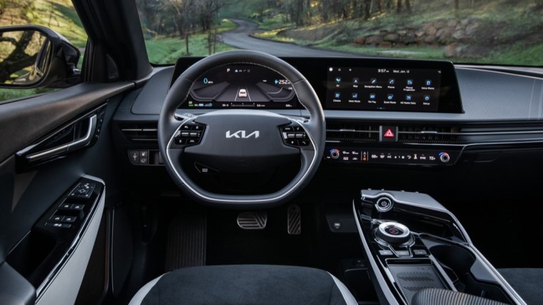 The interior of the 2023 Kia EV6
