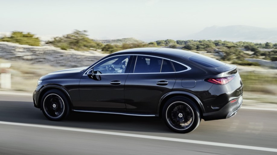 The 2024 Mercedes-Benz GLC Coupe seen in profile