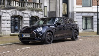 The 2024 Mini Clubman Final Edition seen from a front quarter angle