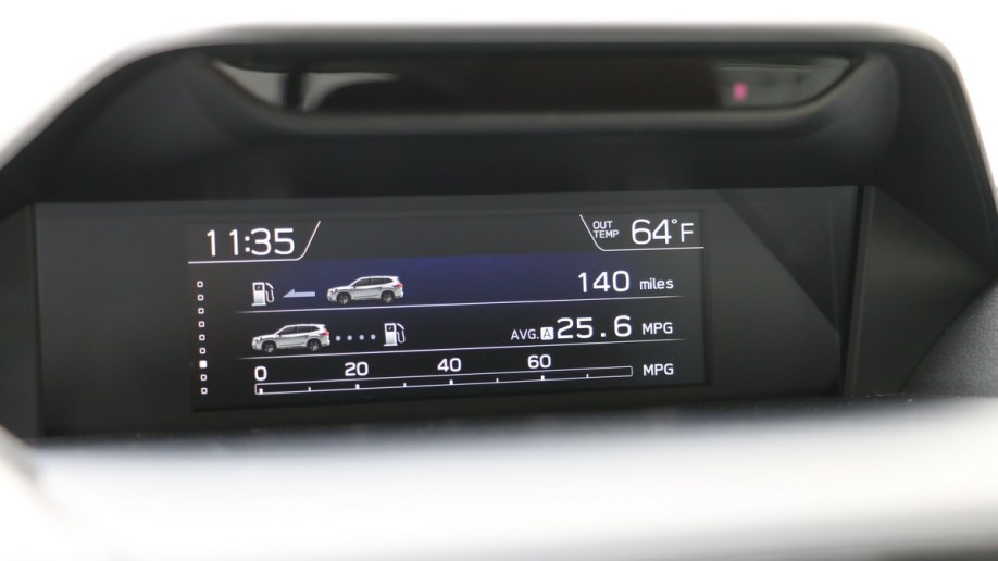 2023 Subaru Forester vehicle info screen.