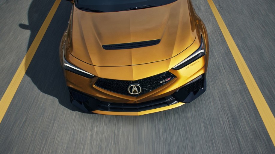 The 2024 Acura Integra Type S seen from overhead