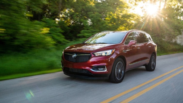The 2017 Buick Enclave seen from a front quarter angle