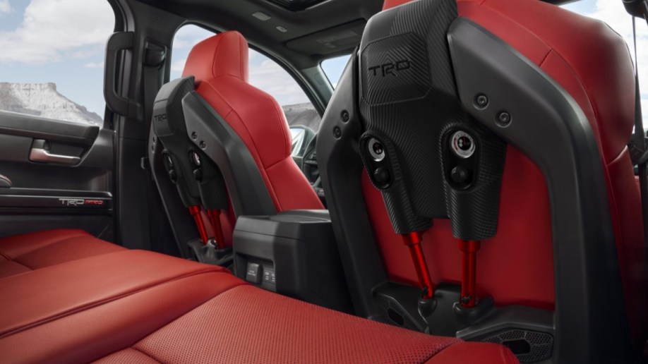 The seats of the 2024 Toyota Tacoma TRD Pro