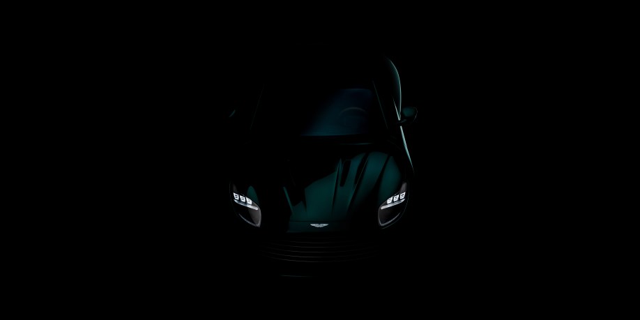 A teaser photo showing the next Aston Martin DB from overead