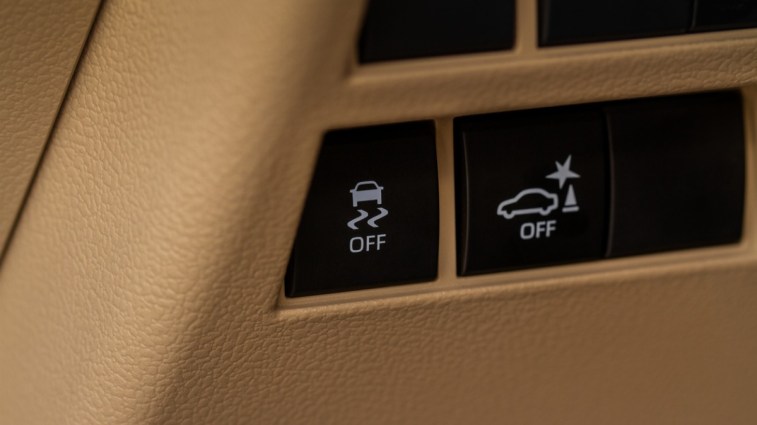 Electronic stability control off button