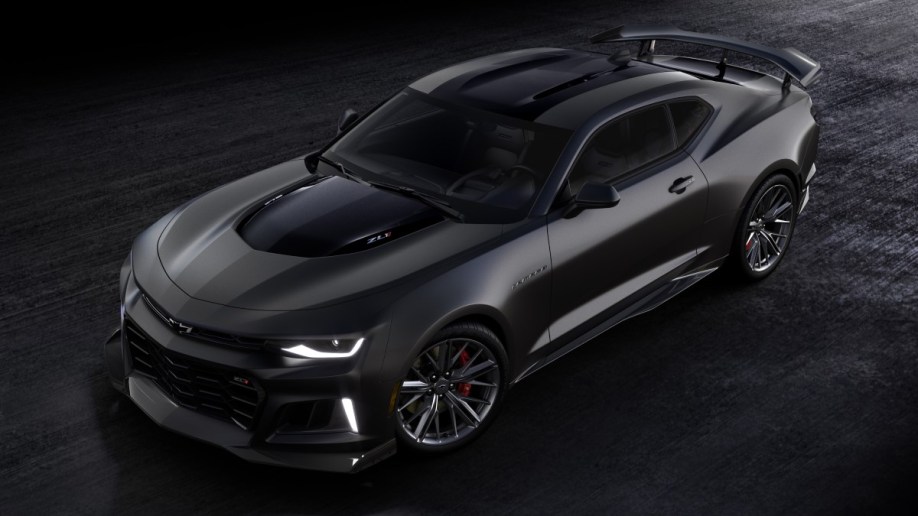 The 2024 Chevrolet Camaro ZL1 Collector's Edition seen from overhead
