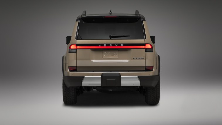 The 2024 Lexus GX seen from the rear