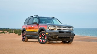The 2024 Ford Bronco Sport Free Wheeling Edition seen from a front quarter angle
