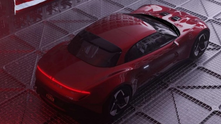 A teaser photo of the Fisker Ronin convertible