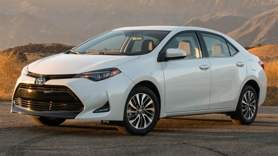2017 Toyota Corolla in white.