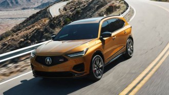 2023 Acura MDX in yellow.