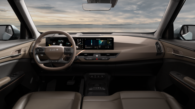 The dashboard of the 2025 Kia EV5