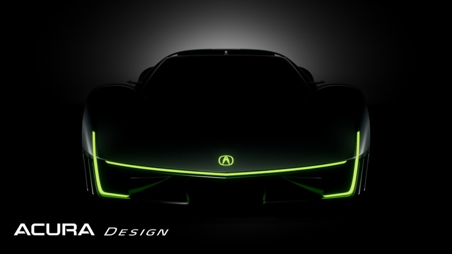 The Acura Electric Vision Design Study seen from head on