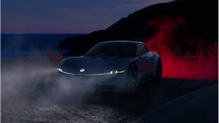 The Fisker Ronin concept seen from a front quarter angle