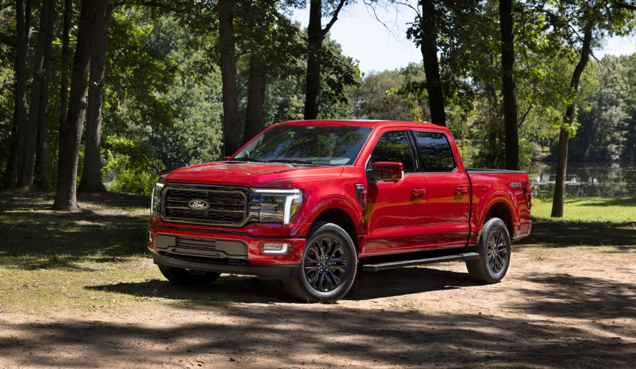The 2024 Ford F-150 seen from a front quarter angle