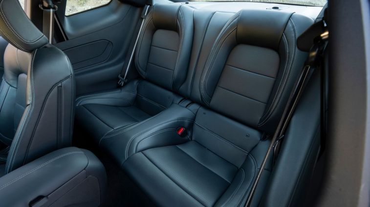2024 Ford Mustang EcoBoost rear seats.