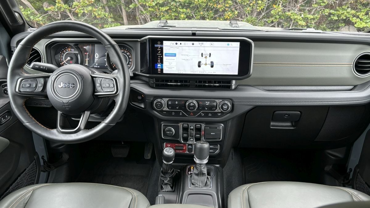 Interior of the 2024 Jeep Gladiator Mojave X