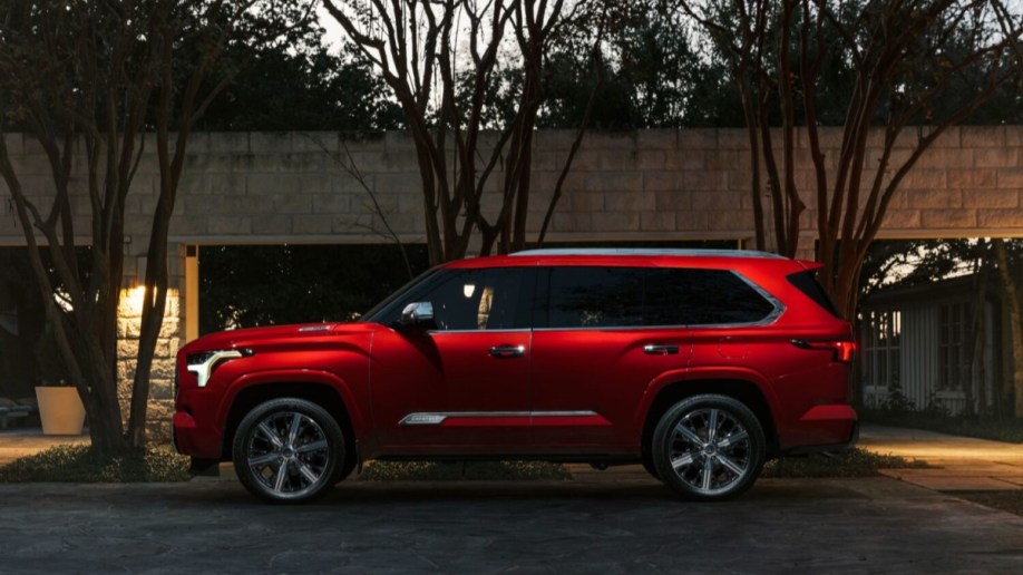 The 2024 Toyota Sequoia seen in profile