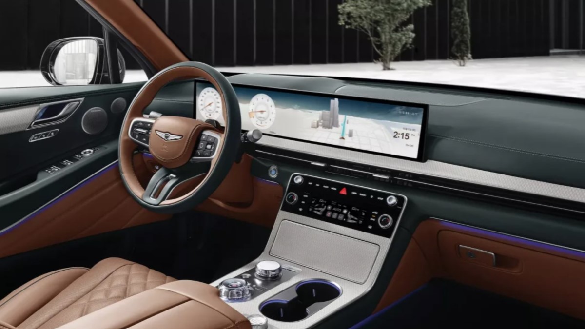 The interior of the 2025 Genesis GV80