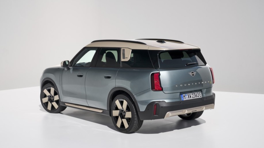 The 2025 Mini Countryman seen from a rear quarter angle