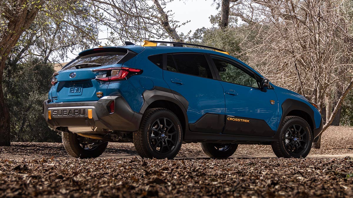 The 2024 Subaru Crosstrek Wilderness in blue.