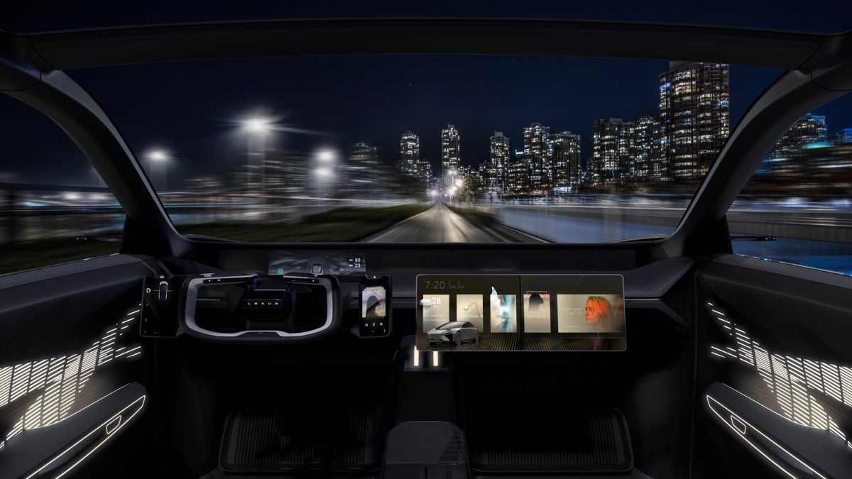 The interior of the Lexus LF-ZC Concept