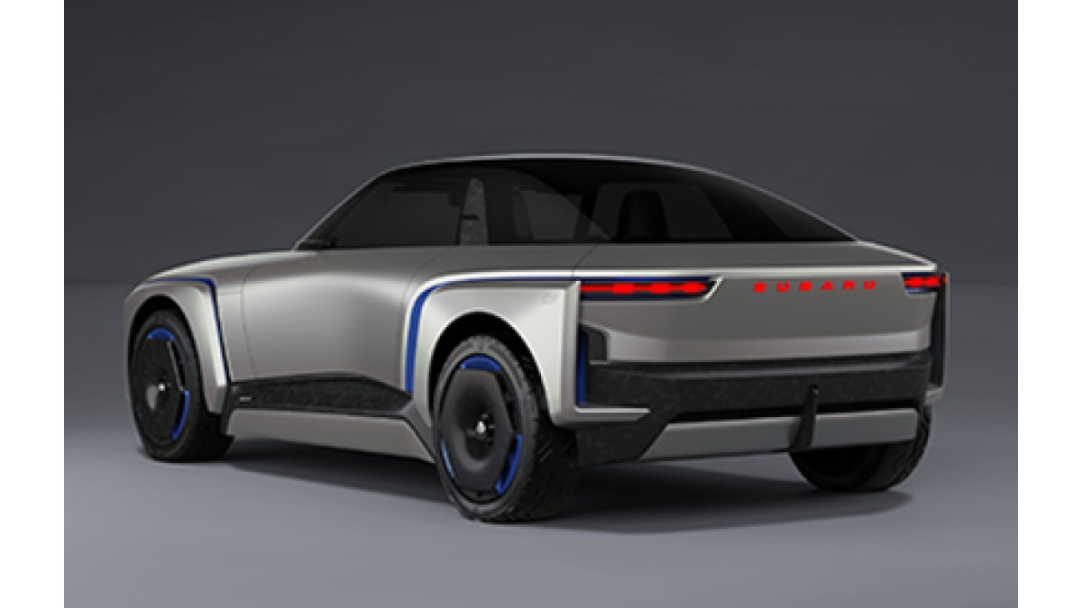 The Subaru Sport Mobility Concept seen from a rear quarter angle