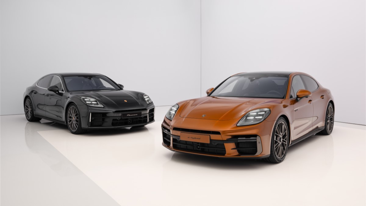 A pair of 2024 Porsche Panameras