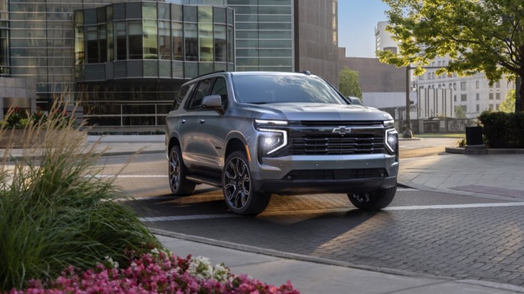 The 2025 Chevrolet Tahoe seen from a front quarter angle