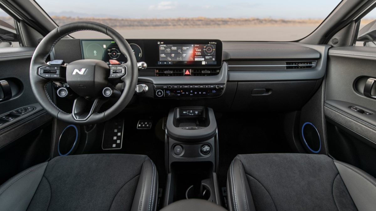 The interior of the 2025 Hyundai Ioniq 5 N