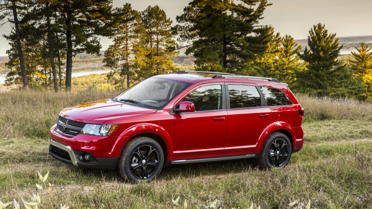 The 2020 Dodge Journey seen from a front quarter angle