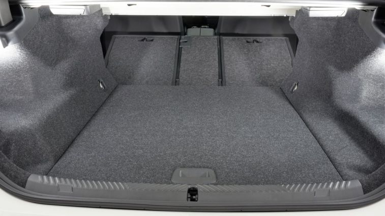 2024 BMW i5 rear cargo area.