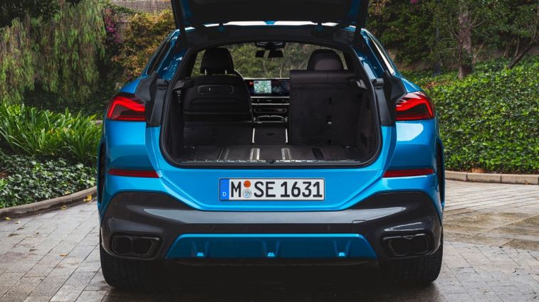 2024 BMW X6 rear cargo area.