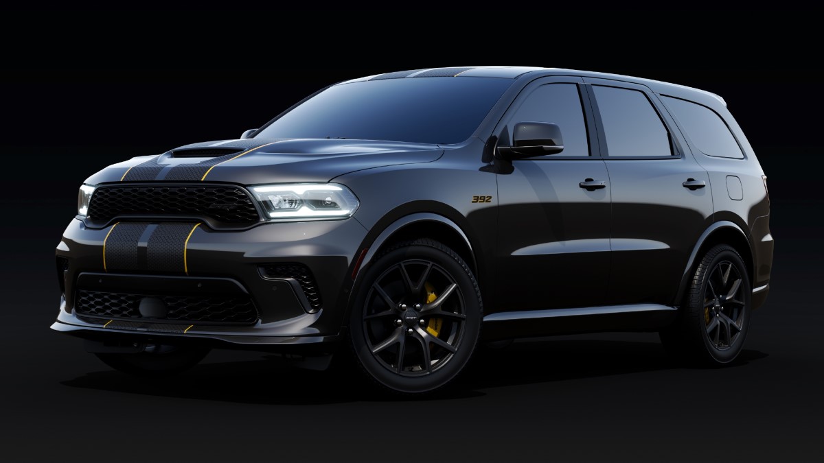 The 2024 Dodge Durango SRT 392 AlcHEMI special edition seen from a front quarter angle.