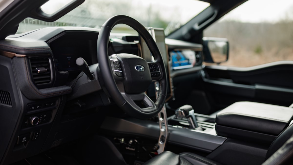 The interior of the Ford F-150 Lightning Switchgear concept 
