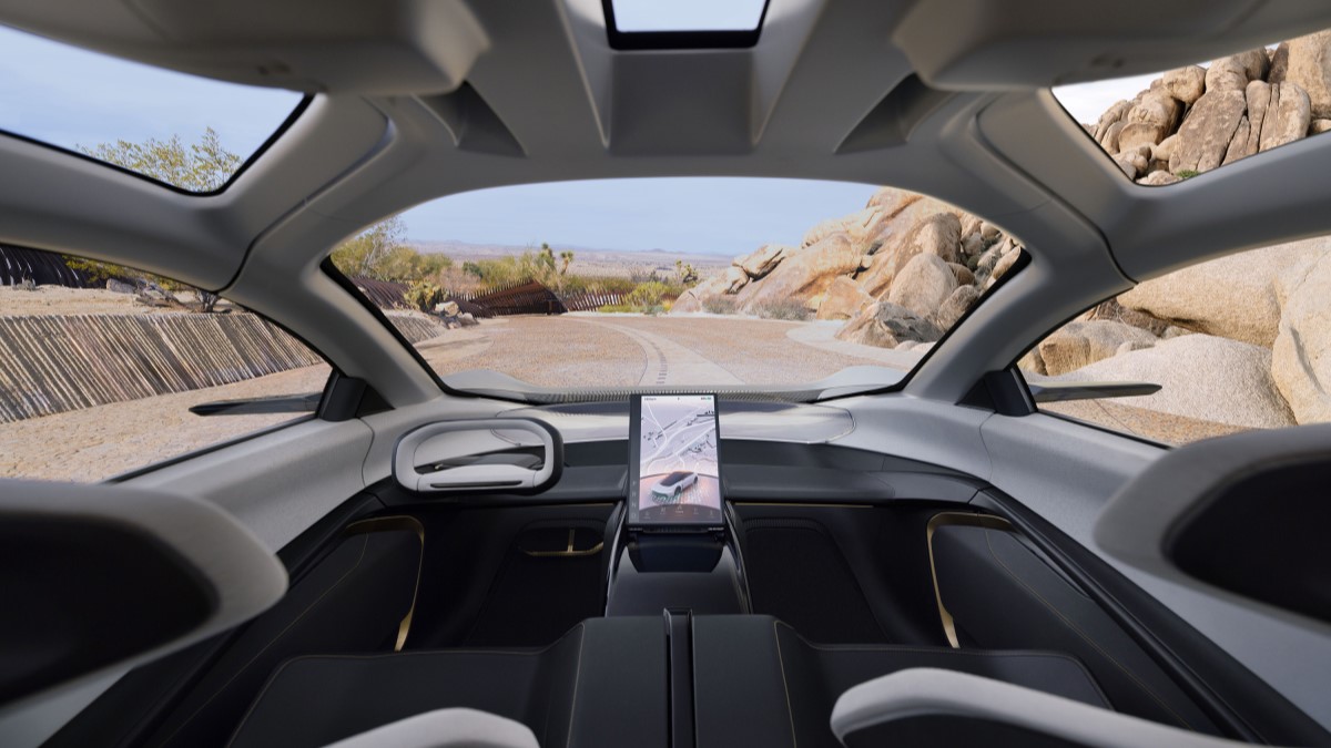 The interior of the Chrysler Halcyon Concept