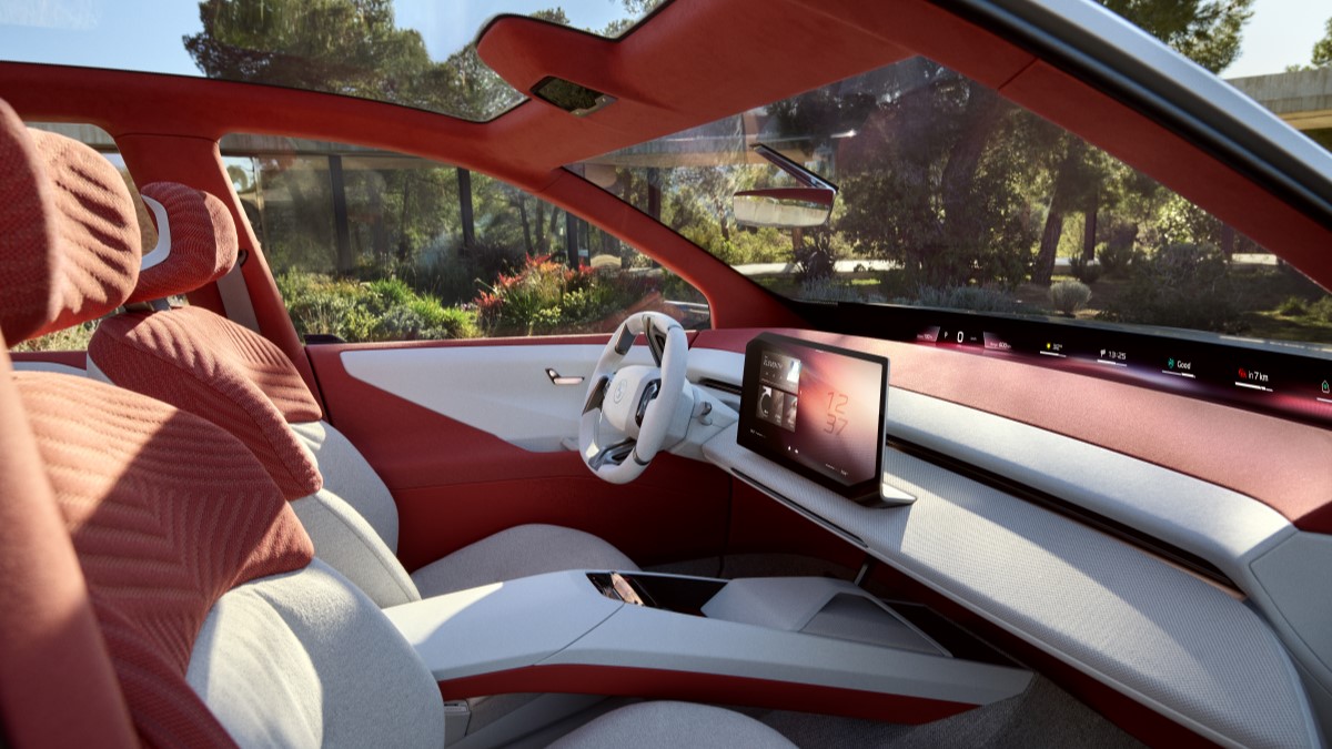 The interior of the BMW Vision Neue Klasse X concept car