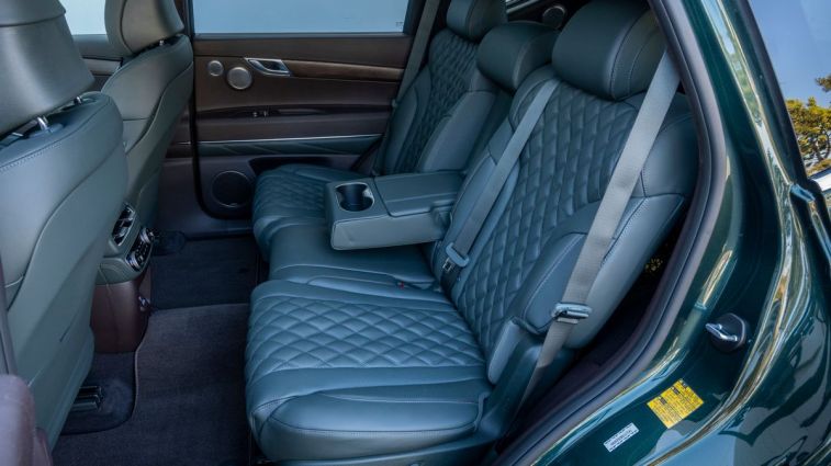 2024 Genesis GV80 rear seats.