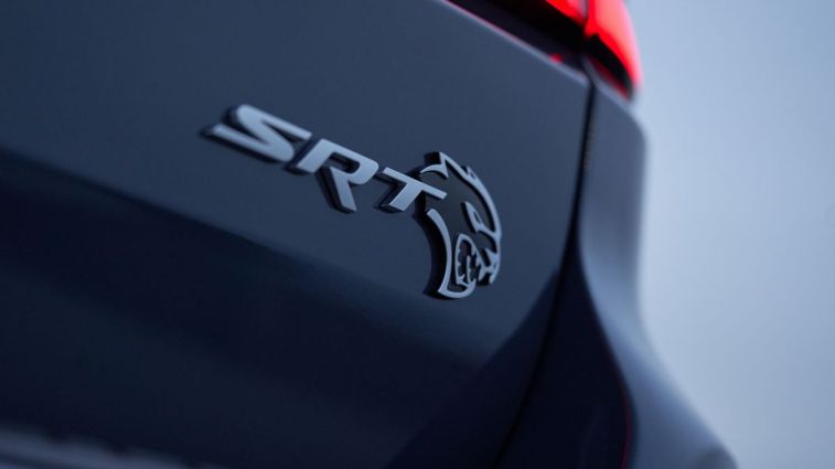 2021 Dodge Durango SRT Hellcat liftgate badge.