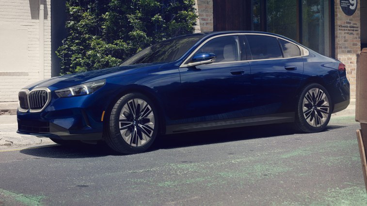 2024 BMW 5 Series in blue.