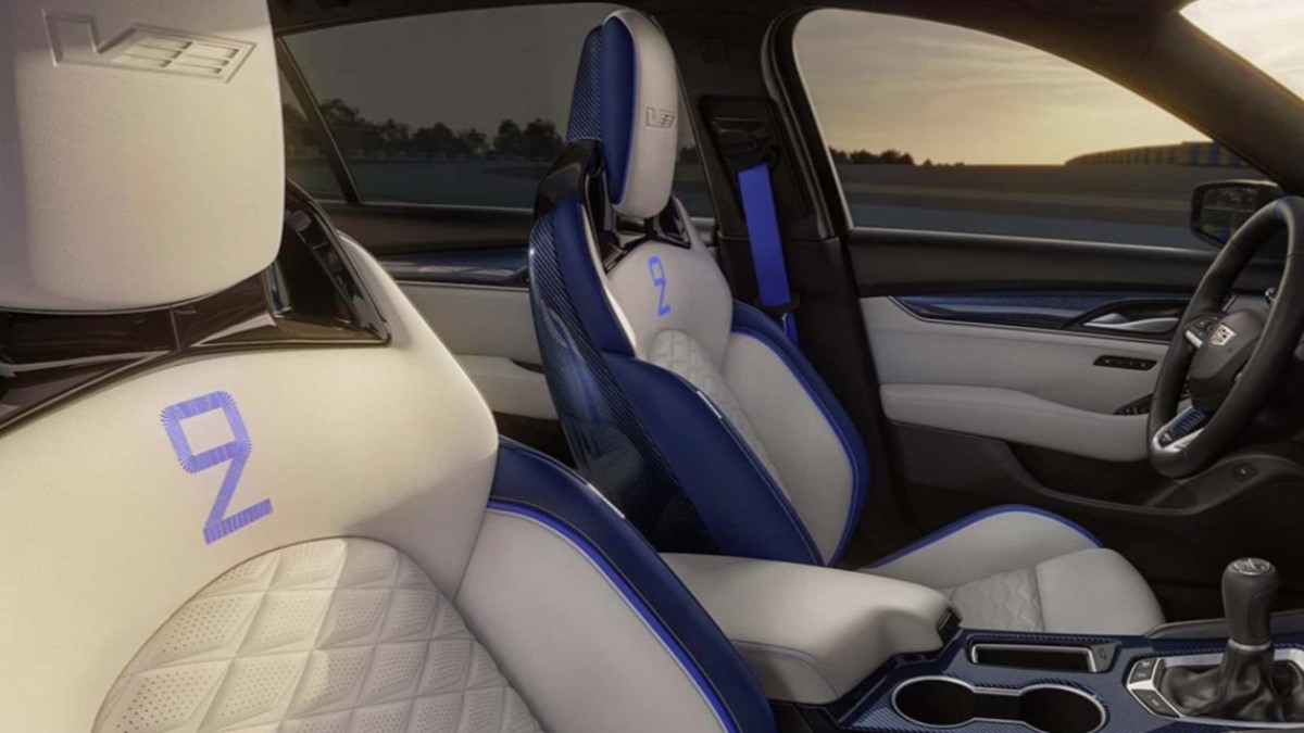 The interior of the 2025 Cadillac CT5-V Le Monstre special edition