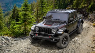 The 2025 Jeep Gladiator Mopar Edition seen from a front quarter angle