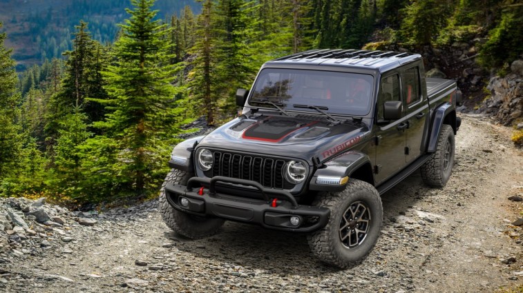 The 2025 Jeep Gladiator Mopar Edition seen from a front quarter angle