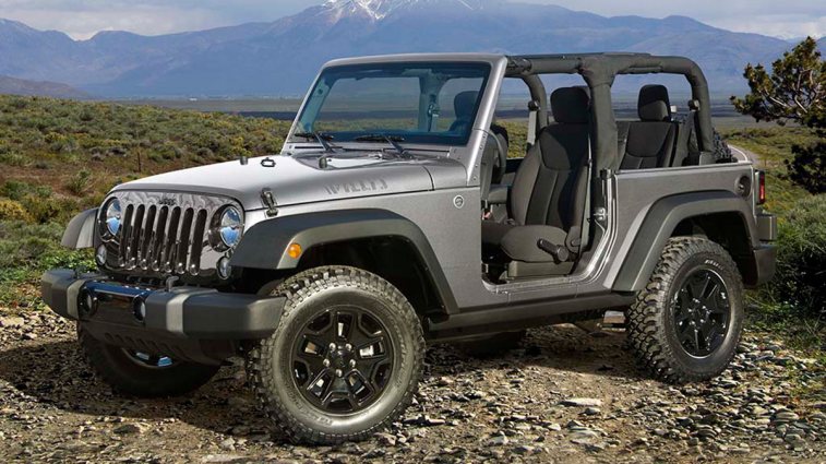 2017 Jeep Wrangler parked outside.