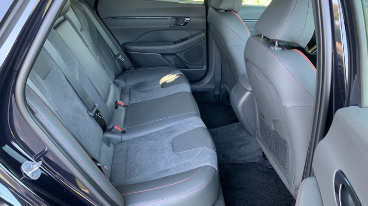 2024 Hyundai Sonata N Line rear seats.