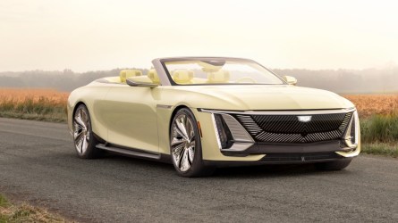 The Cadillac Sollei Concept seen from a front quarter angle