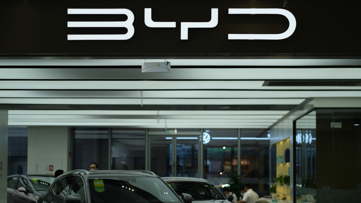 Inside a BYD dealership